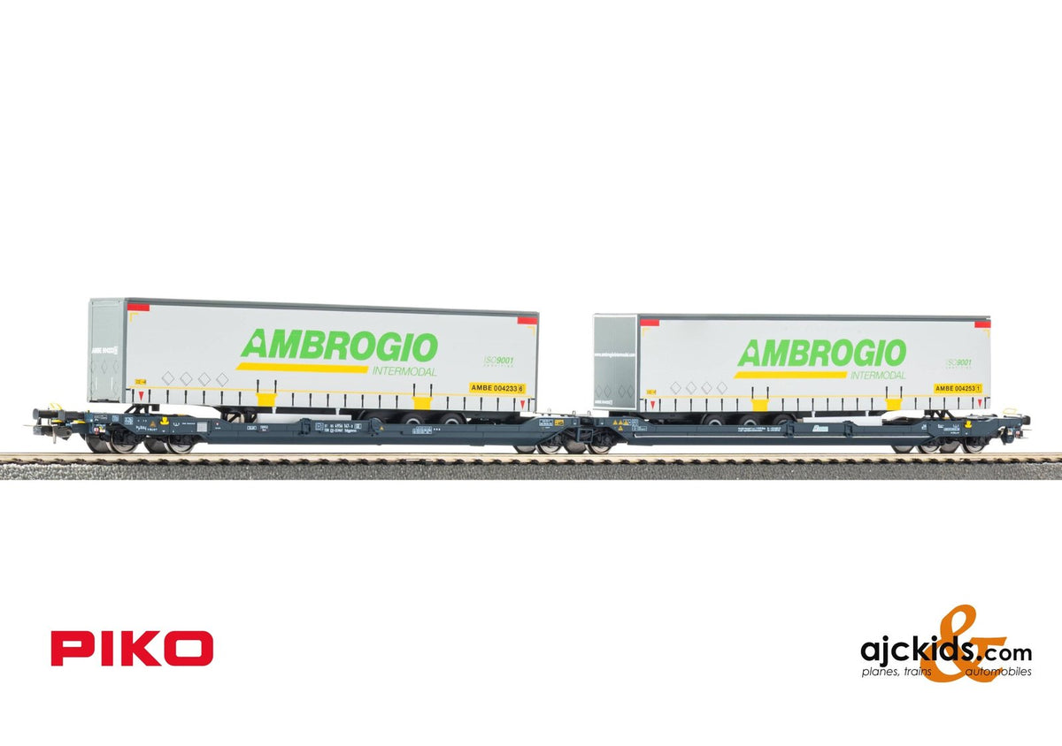 Piko 24635 T3000e Intermodel Car w/2 trailers Ambrogio VI