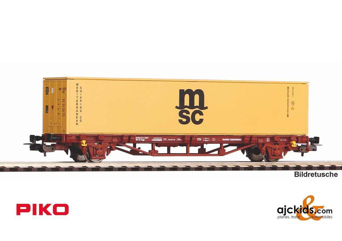 Piko 27751 Flatcar w/40' MSC container FS VI