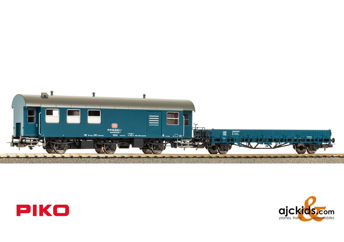 Piko 28334 2-Car M-O-W Set Baggage + Flatcar DB IV