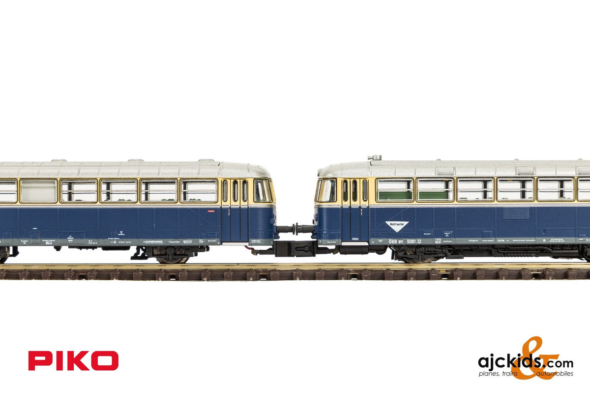 Piko 40256 N 5081 Diesel Locomotive Railbus + Trailer OBB IV