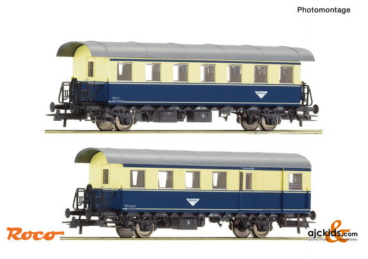 2 piece set: Ribbed coaches, ÖBB