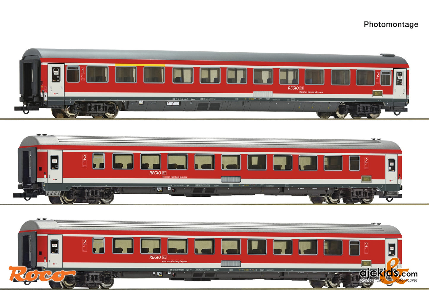 Roco 6200096 3 piece set (1): Munich-Nuremberg Express, DB AG