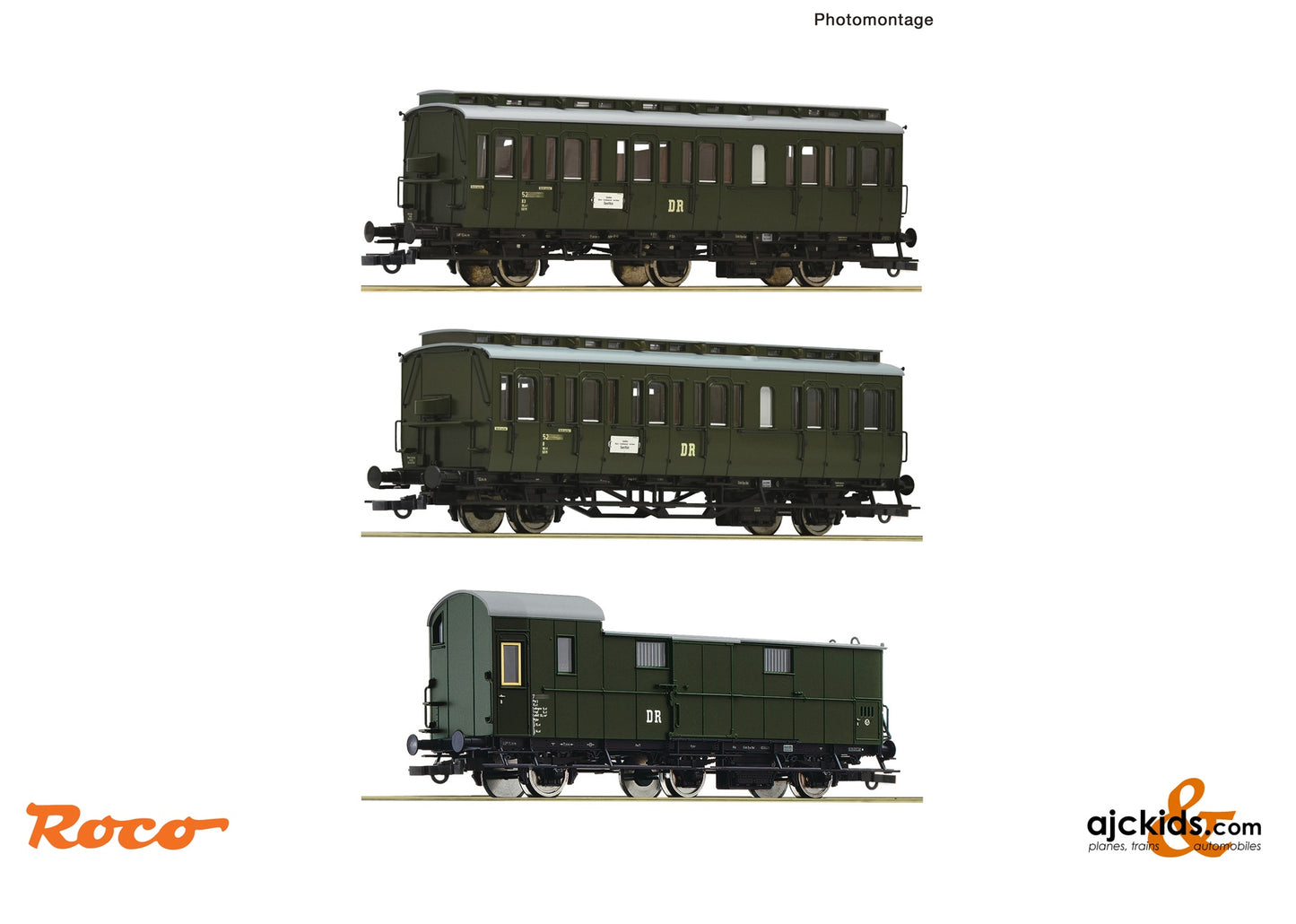 Roco 6200130 3 piece set (1): Branch line train, DR