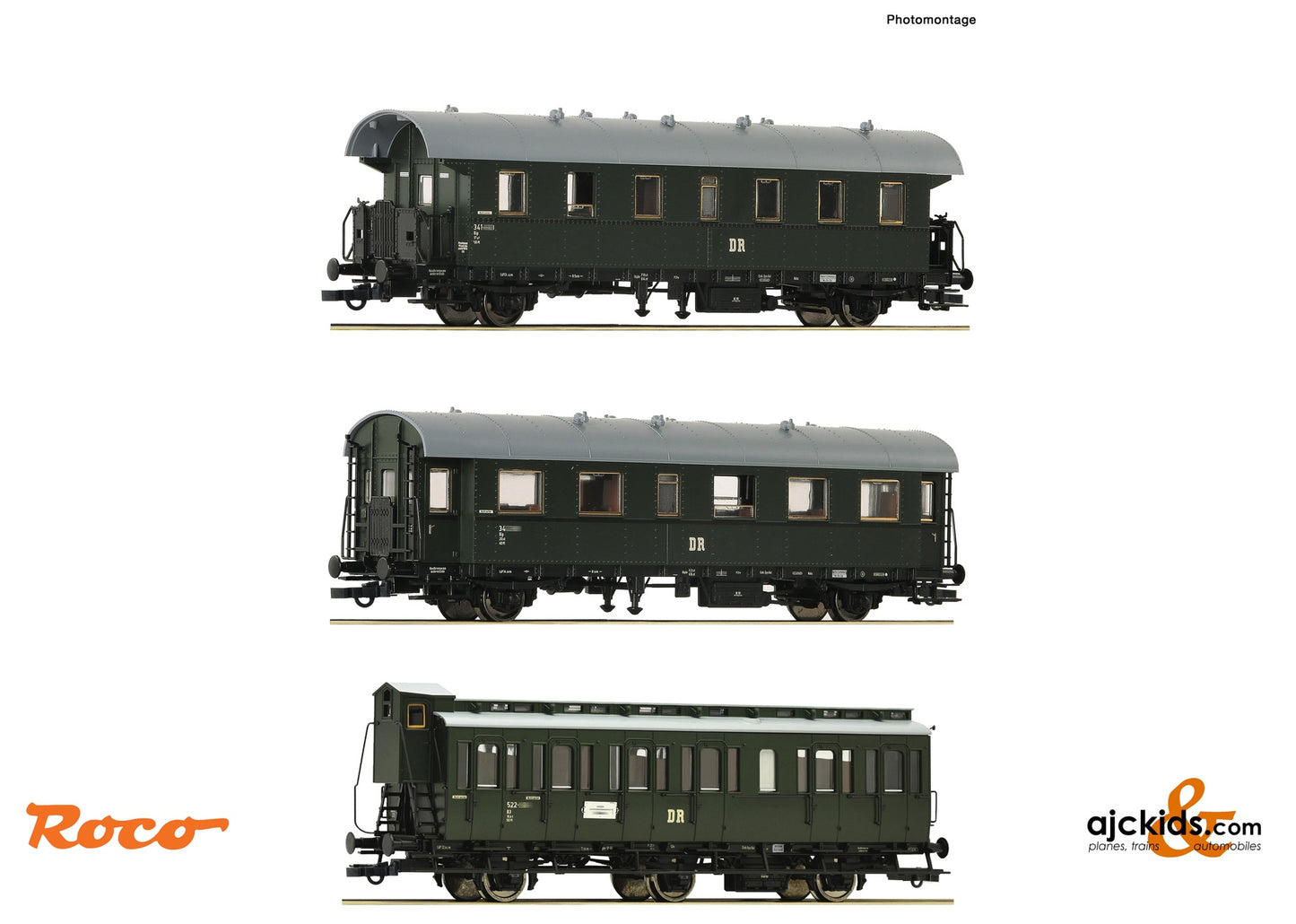 Roco 6200131 3 piece set (2): Branch line train, DR