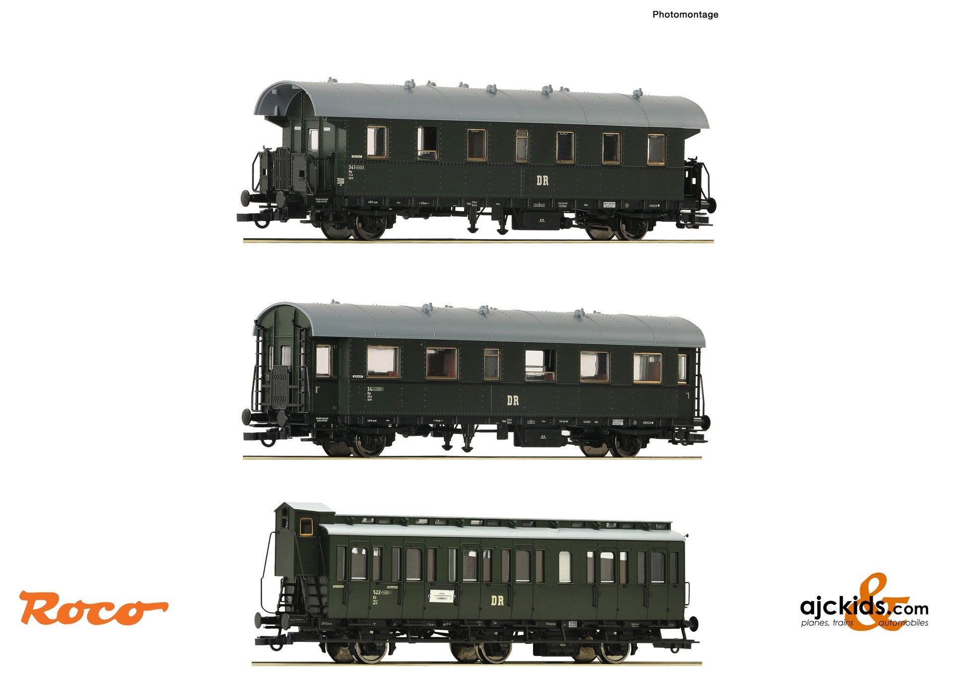 Roco 6200131 3 piece set (2): Branch line train, DR