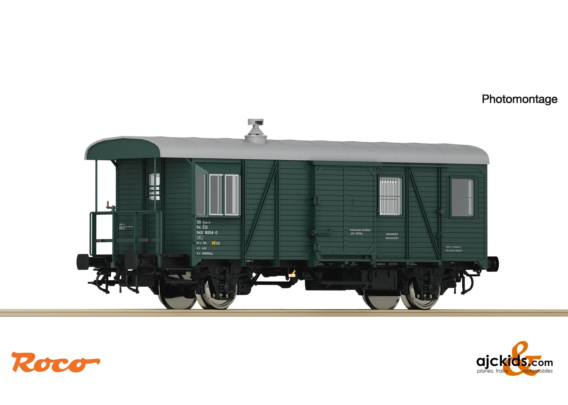 Roco 6200142 Goods train guard wagon, CD