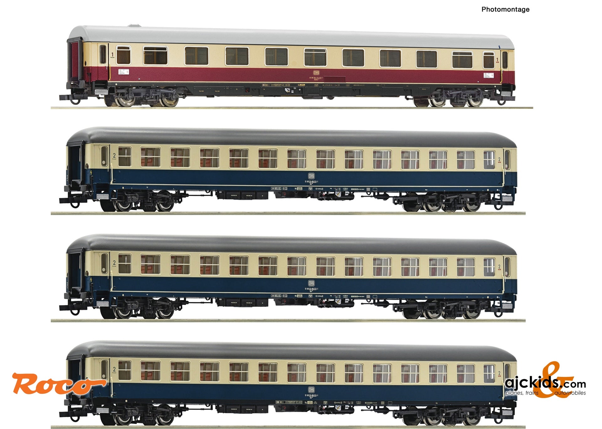 Roco 6200154 4 piece set: IC 511 "Chiemgau", DB