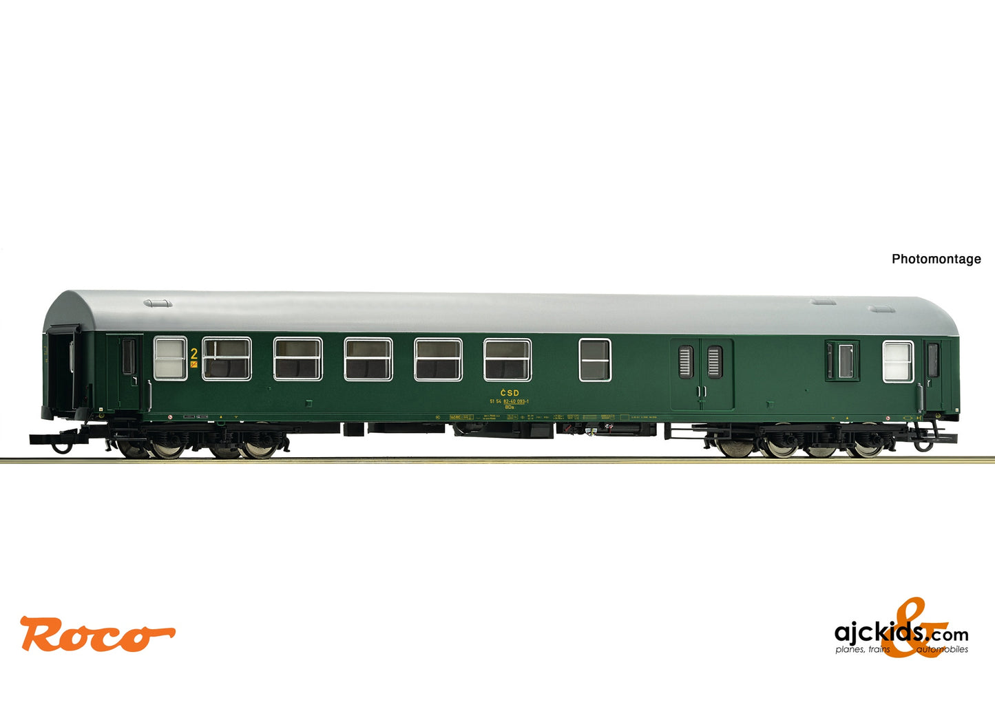 Roco 6200168 2nd class passenger coach, CSD