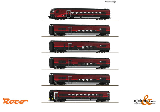 6 piece  Set 1: Railjet of the new generation