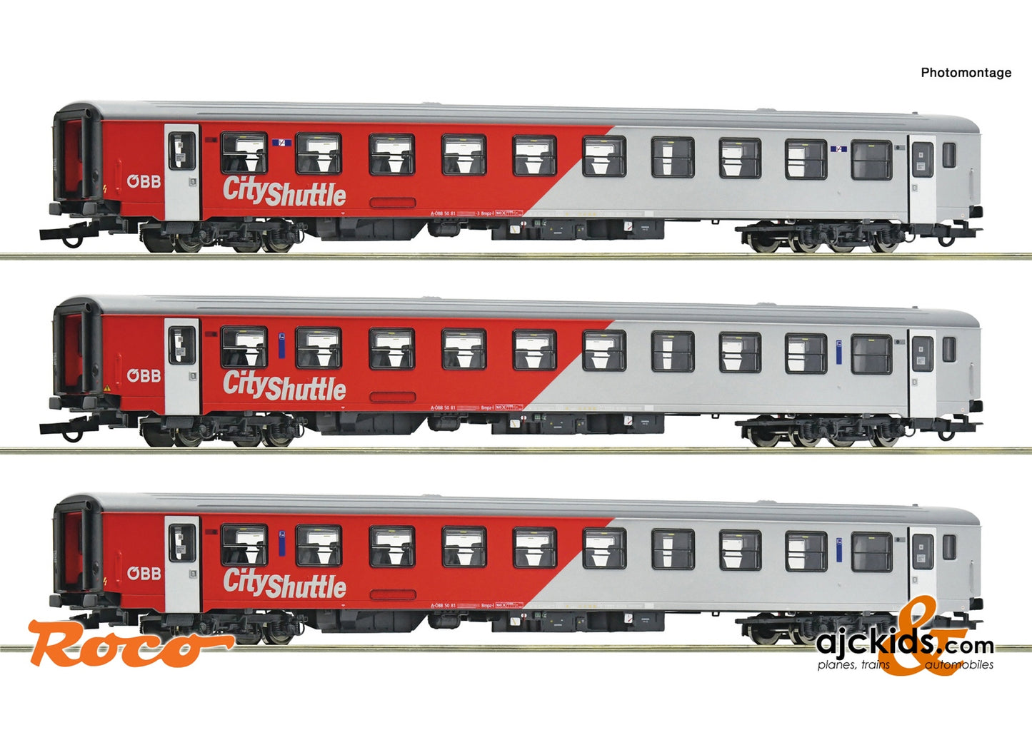 Roco 6200191 - 3 piece set: Commuter coaches, ÖBB
