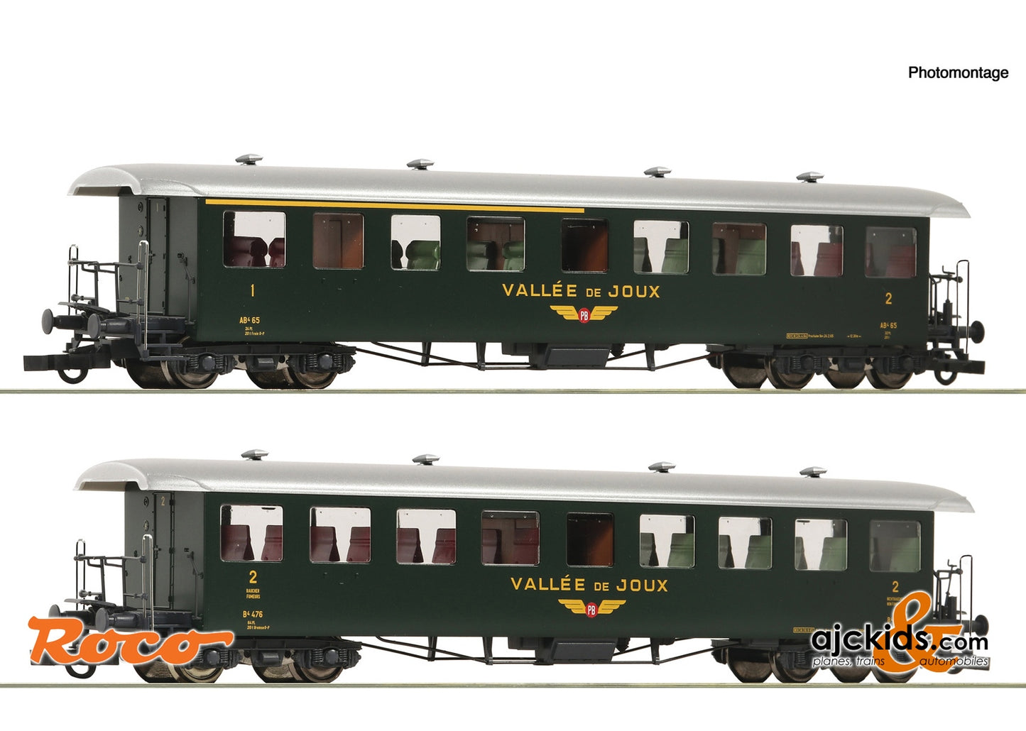 Roco 6200198 - 2 piece set: "Seetalbahn" coaches, PB