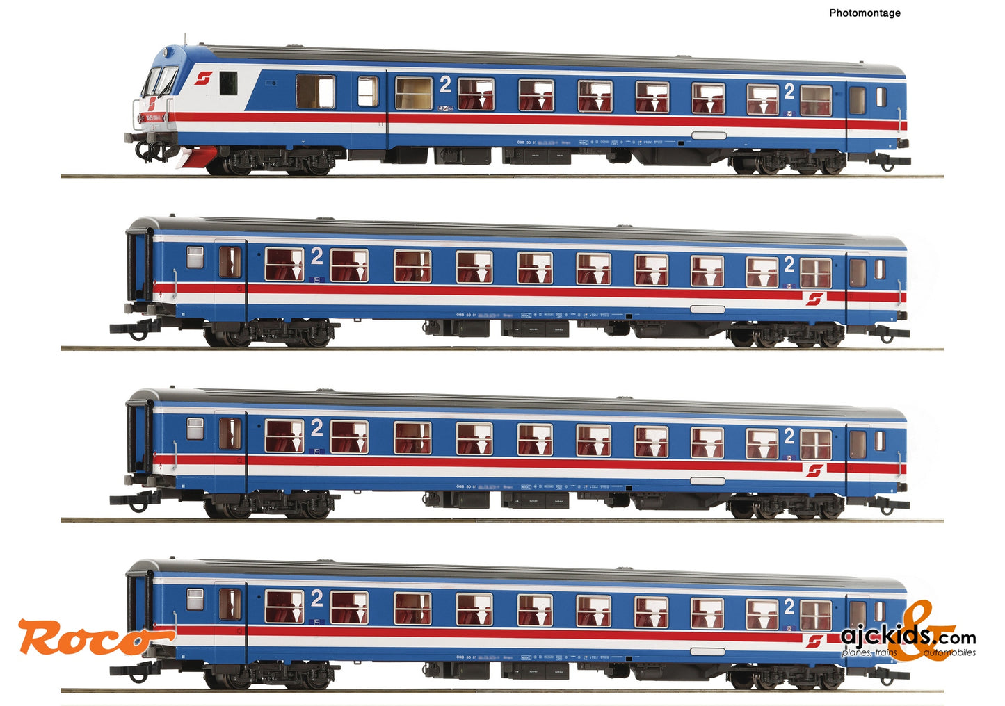 4-piece set: Push-pull train "Valousek Edition", ÖBB