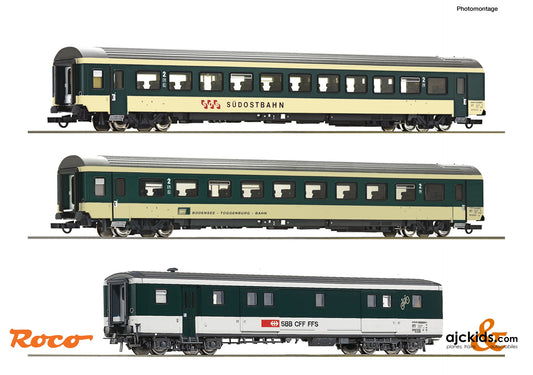 3 piece set (1): "Voralpen-Express" coaches