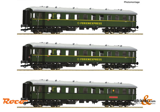 3 piece set: "Ferienexpress" coaches, DB