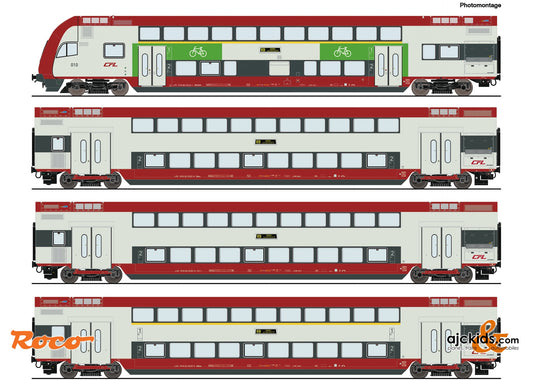 Roco 6210148 4 piece set: Double-deck coach, CFL