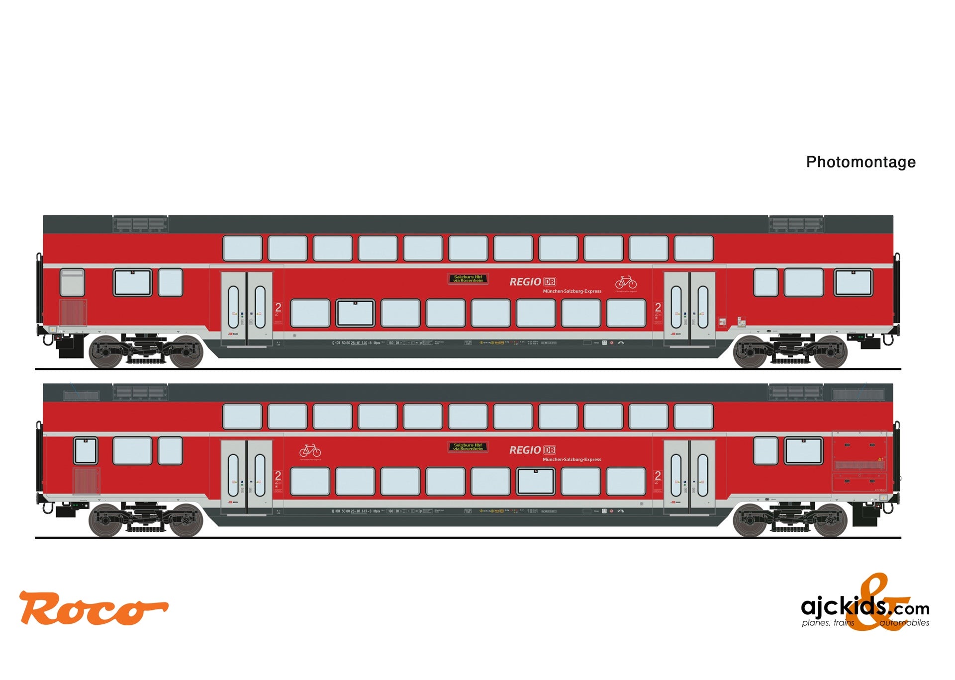 Roco 6220145 2 piece set: Double-deck coaches, DB AG