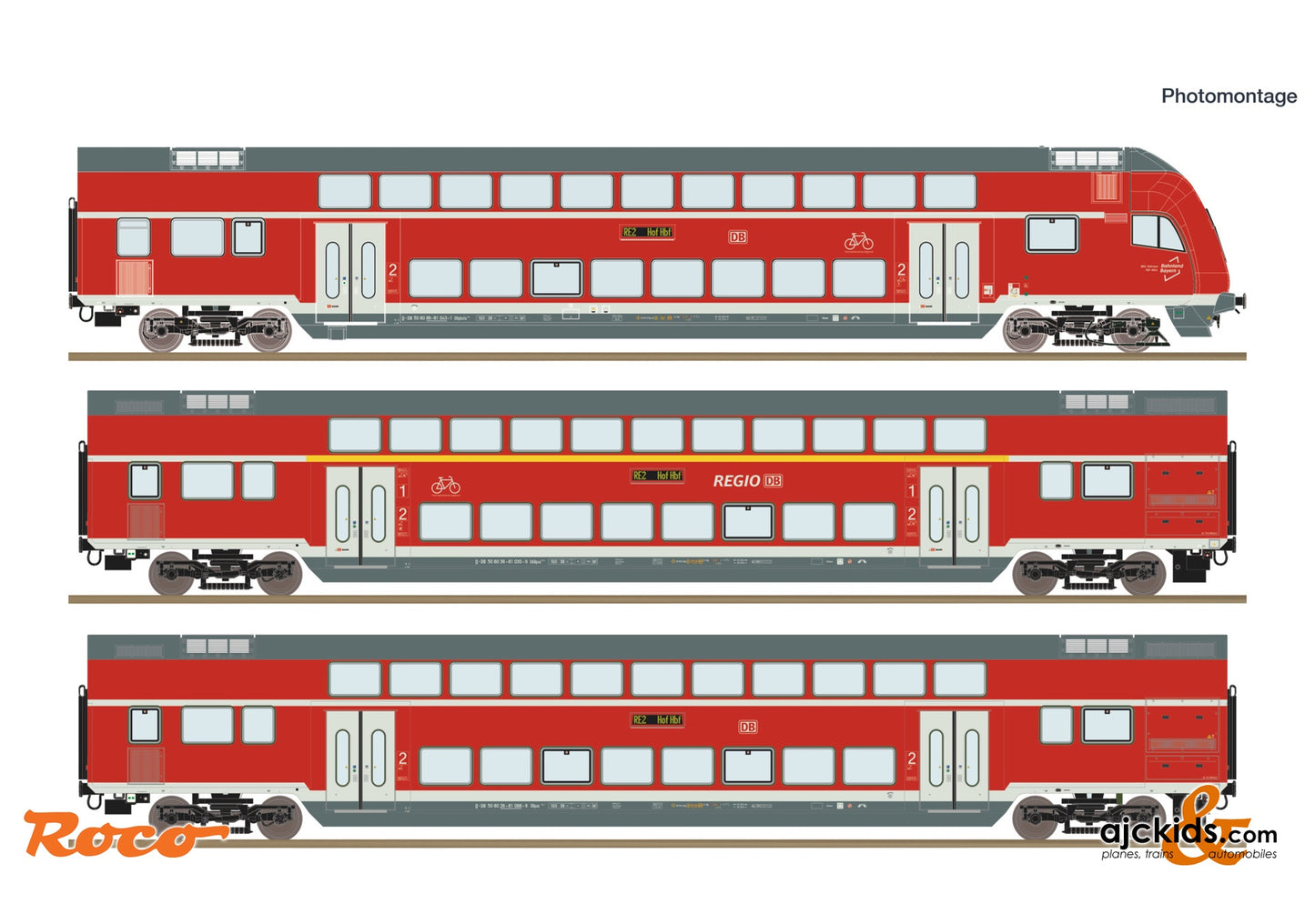3 piece set: Double-deck coaches, DB AG