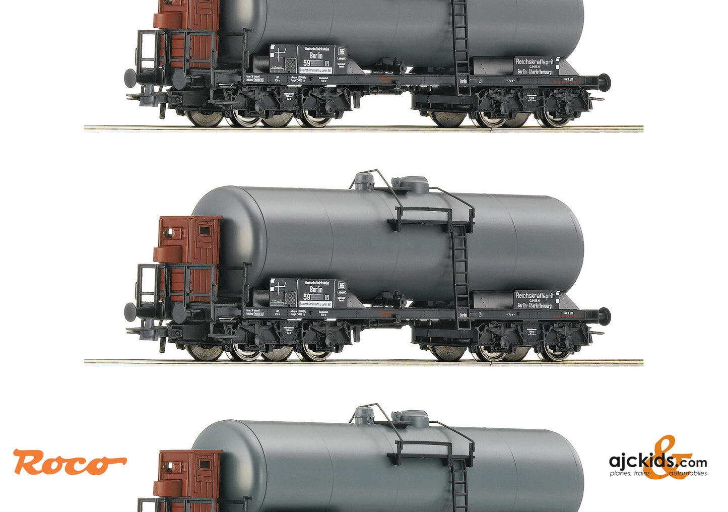 Roco 6600062 - 3-piece set: Tank wagons