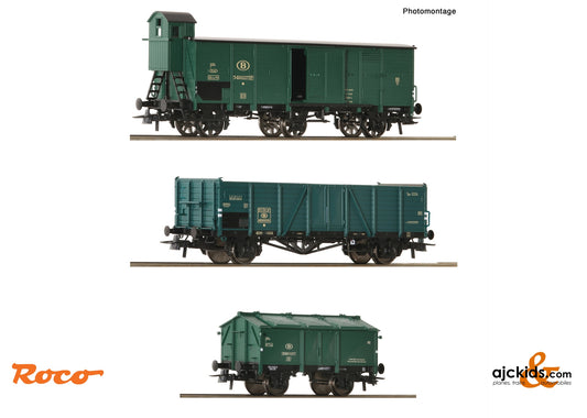 Roco 6600079 3 piece set: Goods train, SNCB