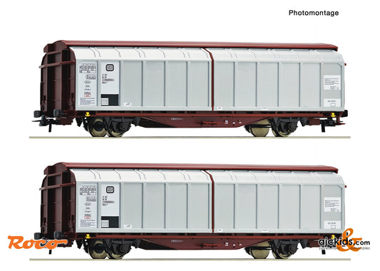 Roco 6600111 2-piece set: Sliding wall wagons, DB