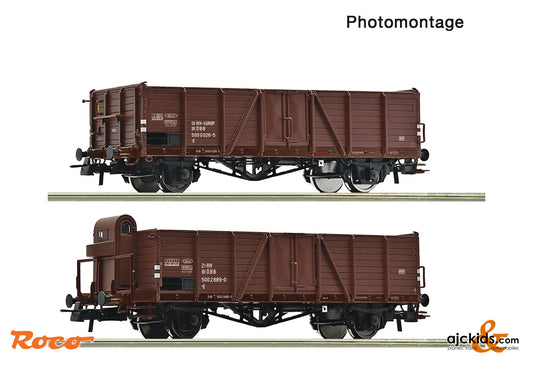 Roco 6600123 2 piece set: Open goods wagons, ÖBB