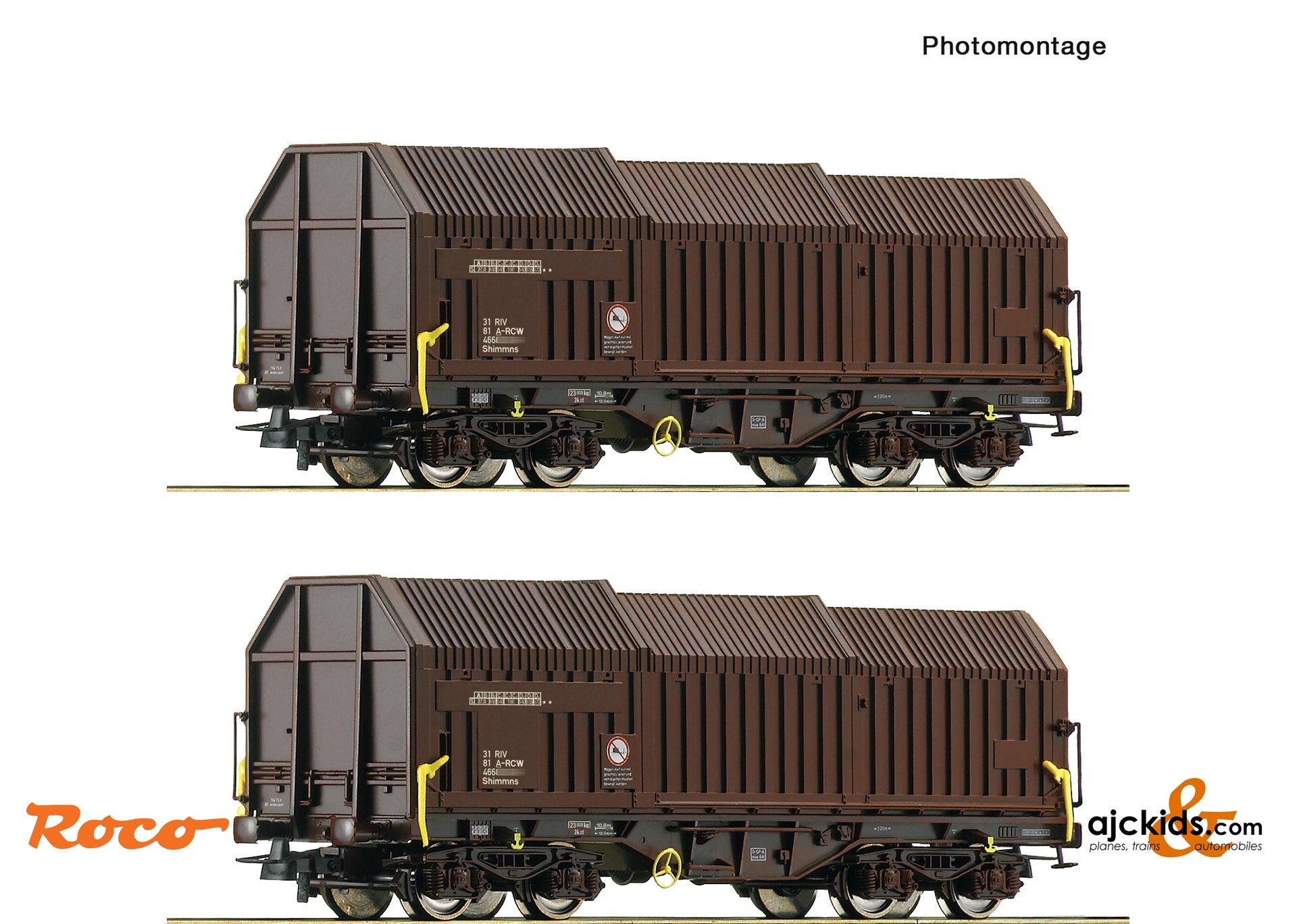 Roco 6600132 2 piece set: Telescopic hood wagons, ÖBB – Ajckids