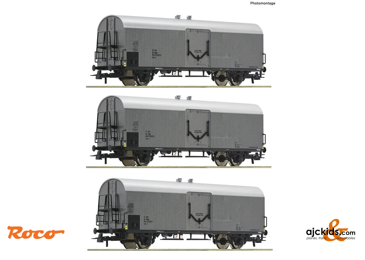 Fials Set Roco Roco 6600140 3 piece set: Refrigerator wagons, ÖBB – Ajckids