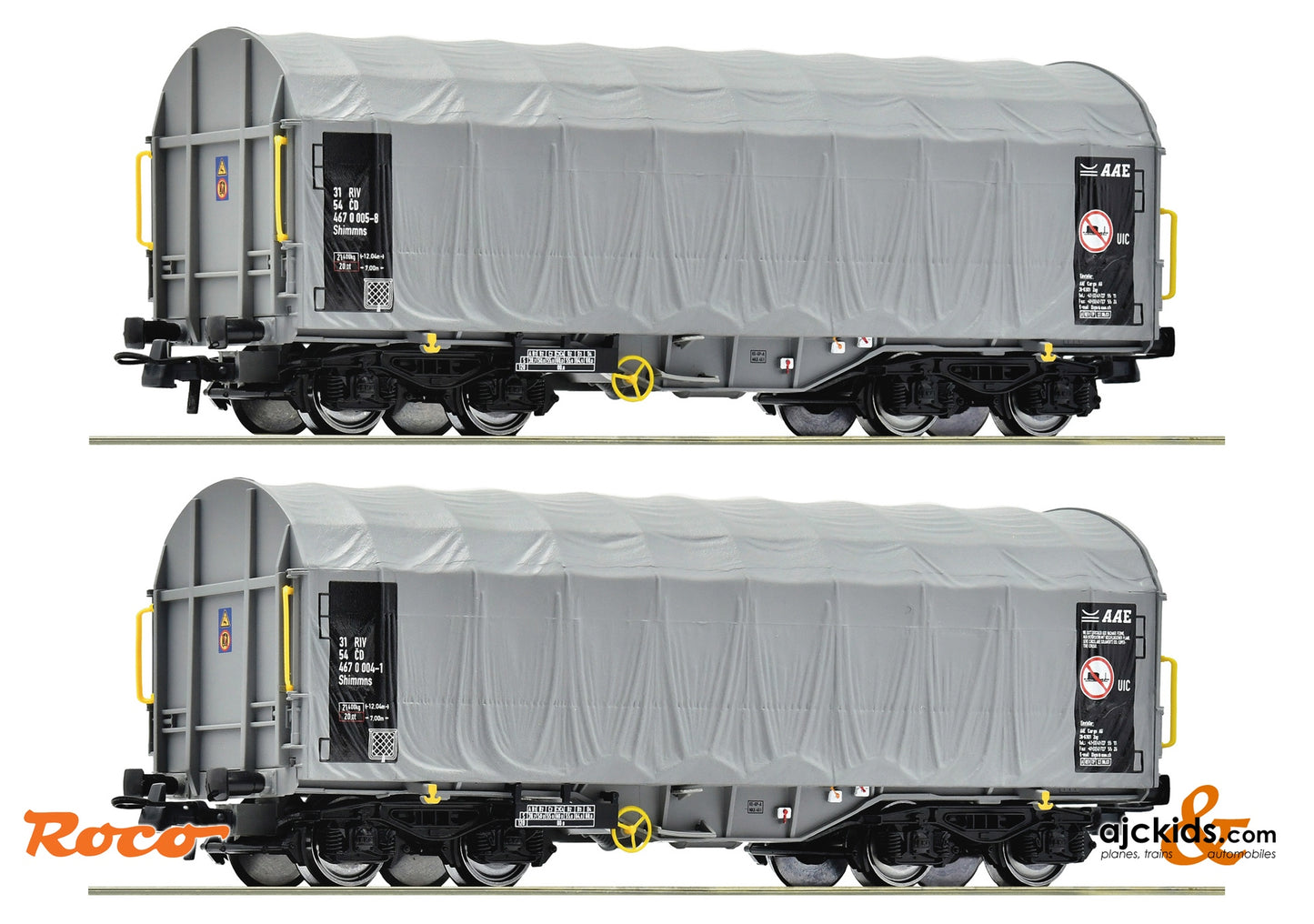 2 piece set: Sliding tarpaulin wagons, CD