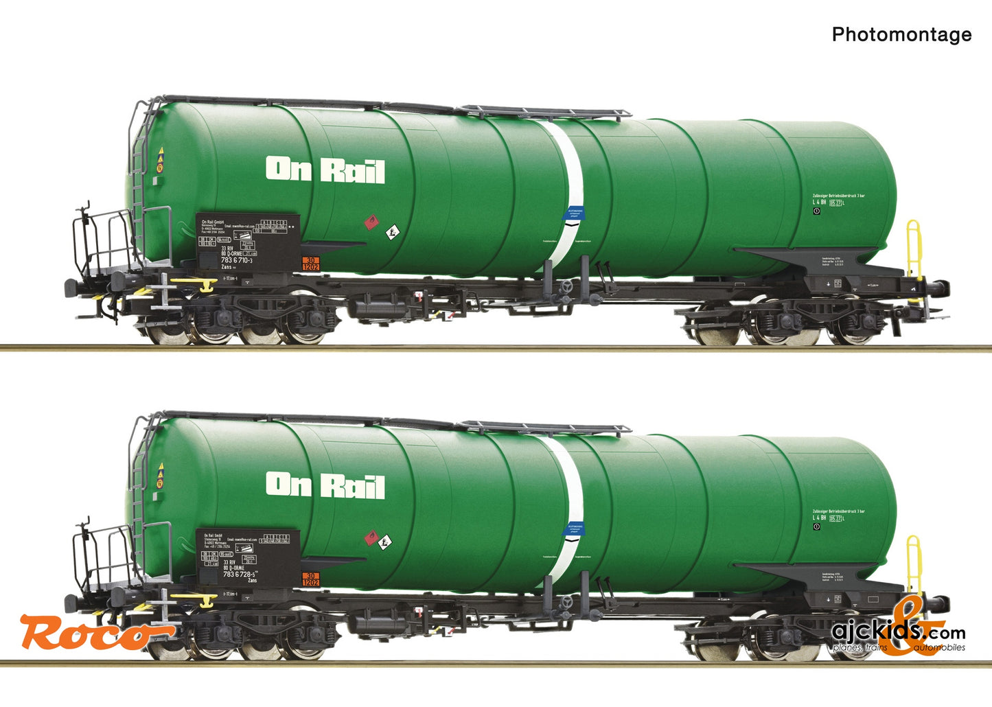 Roco 6600147 2 piece set: Tank wagons, OnRail