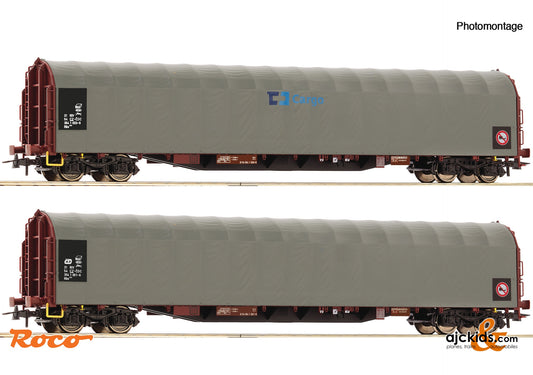 2 piece set: Sliding tarpaulin wagons, CD