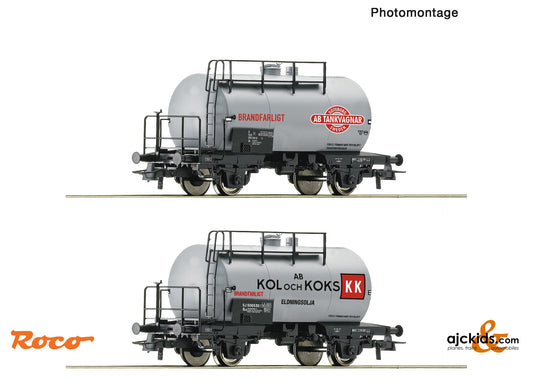 Roco 6600193 2 piece set: Tank wagons, SJ