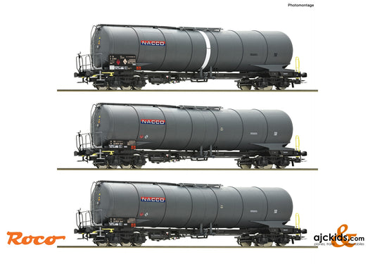 3 piece set: Tank wagons, NACCO