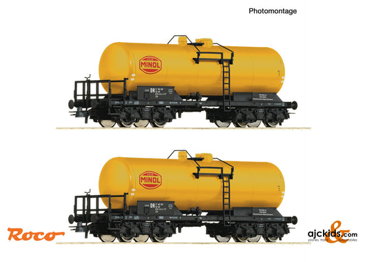 Roco 6600199 2 piece set: Tank wagons, DR