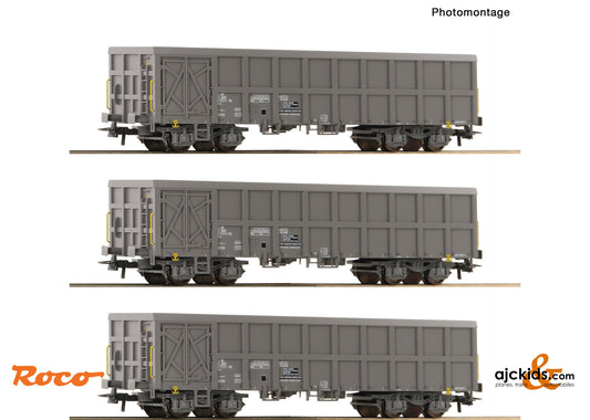 Roco 6600203 3 piece set: Open goods wagons, SNCF