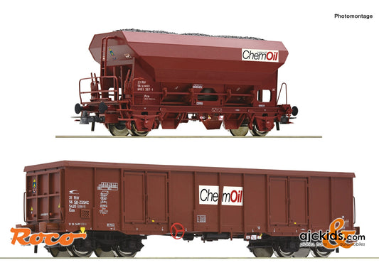 Roco 6600221 - 2 piece set: Goods wagons, Chemoil