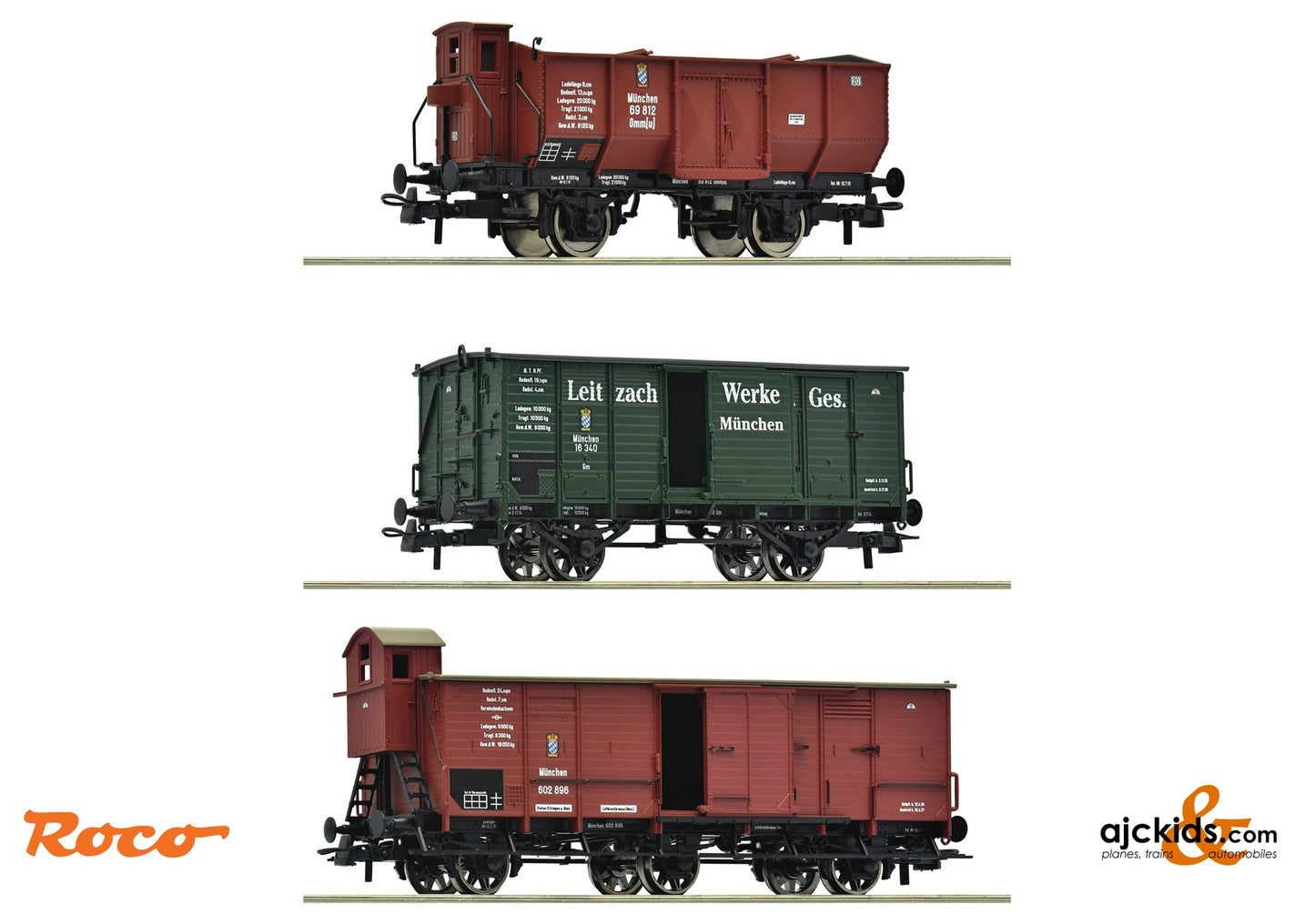 3 piece set: Goods train, K.Bay.Sts.B.