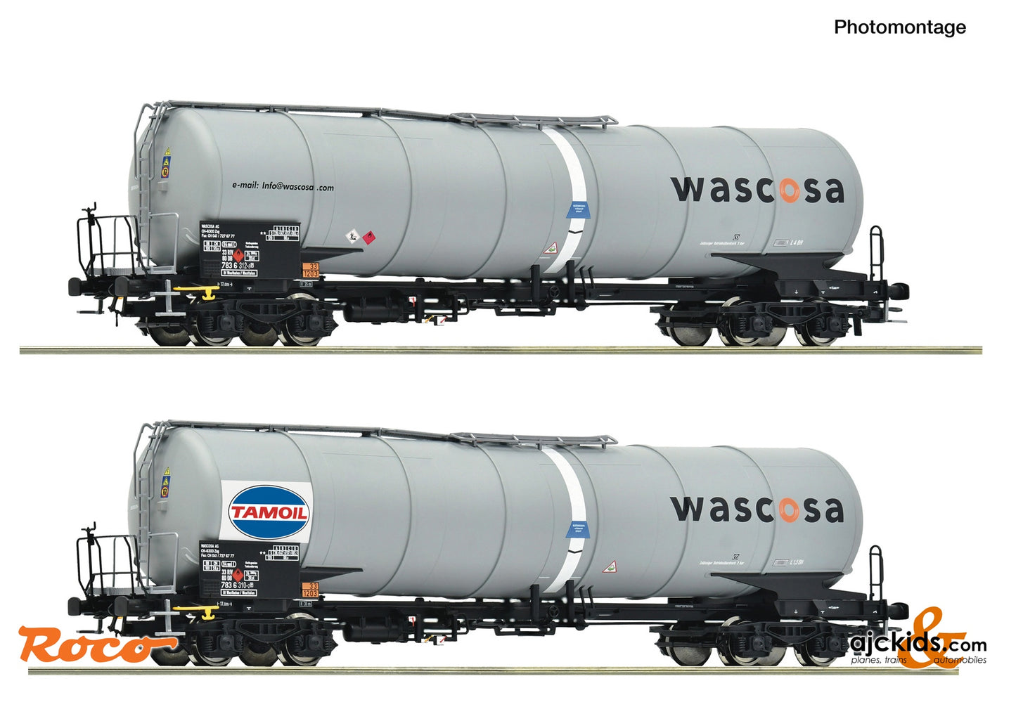 2 piece set: Tank wagons, Wascosa/Tamoil