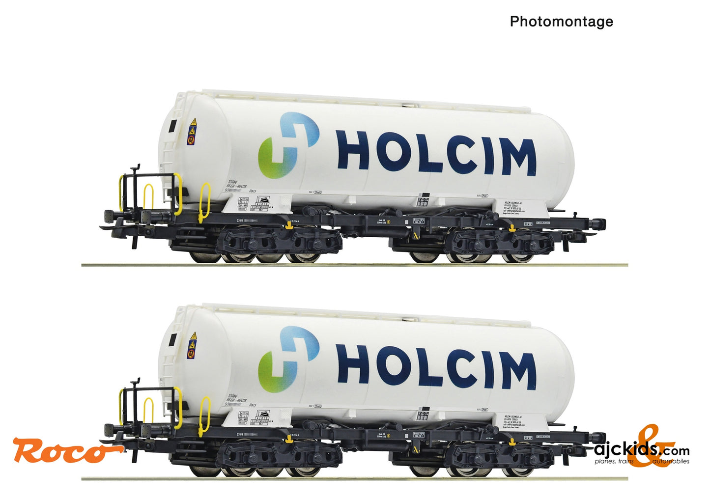 2 piece set: Silo wagons, Holcim