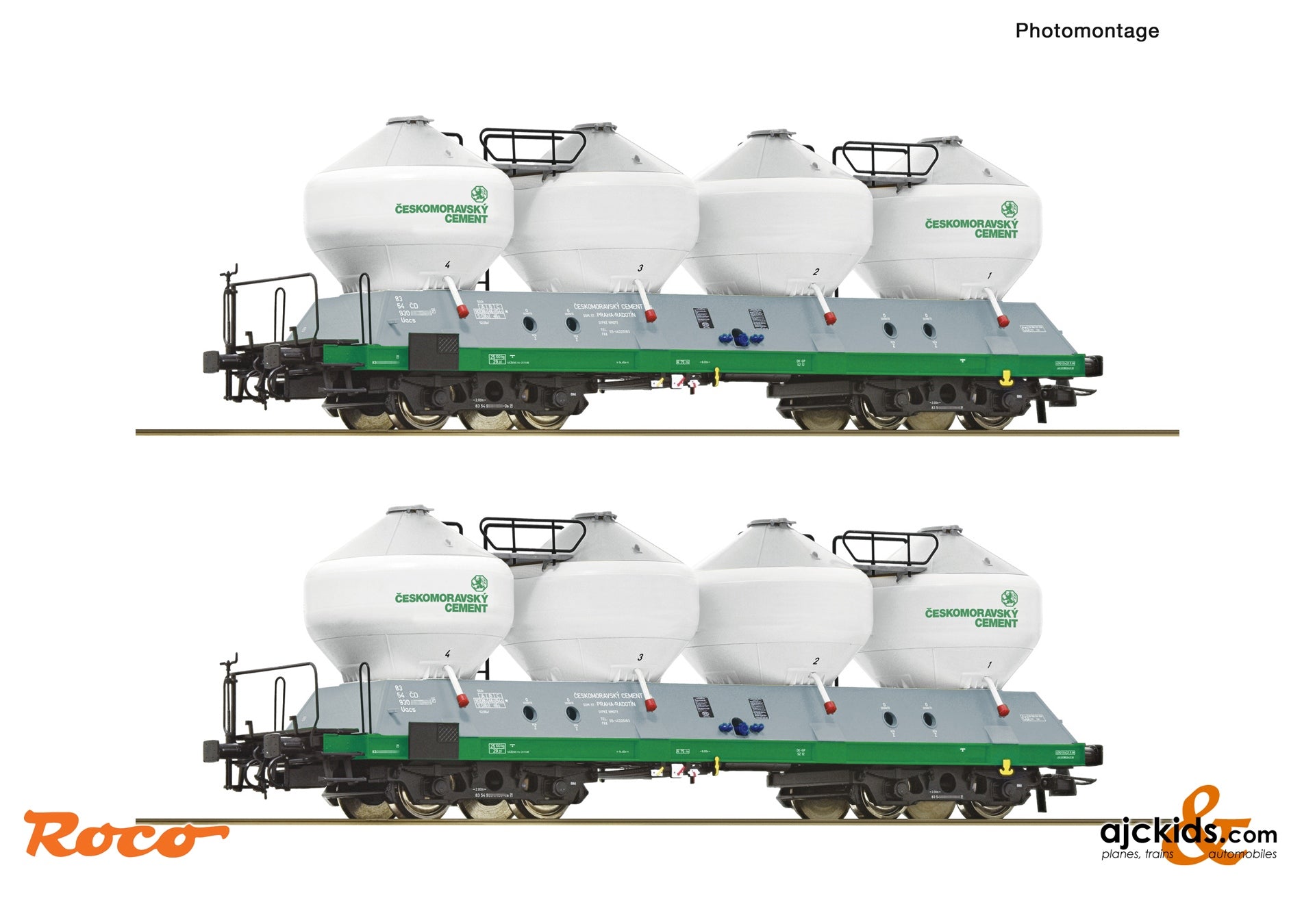 2 piece set: Silo wagons, CD