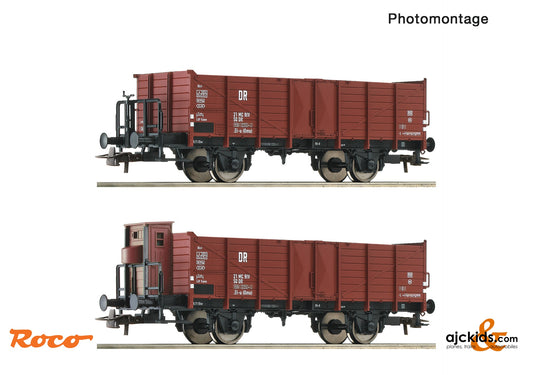 2 piece set: Open goods wagons, DR