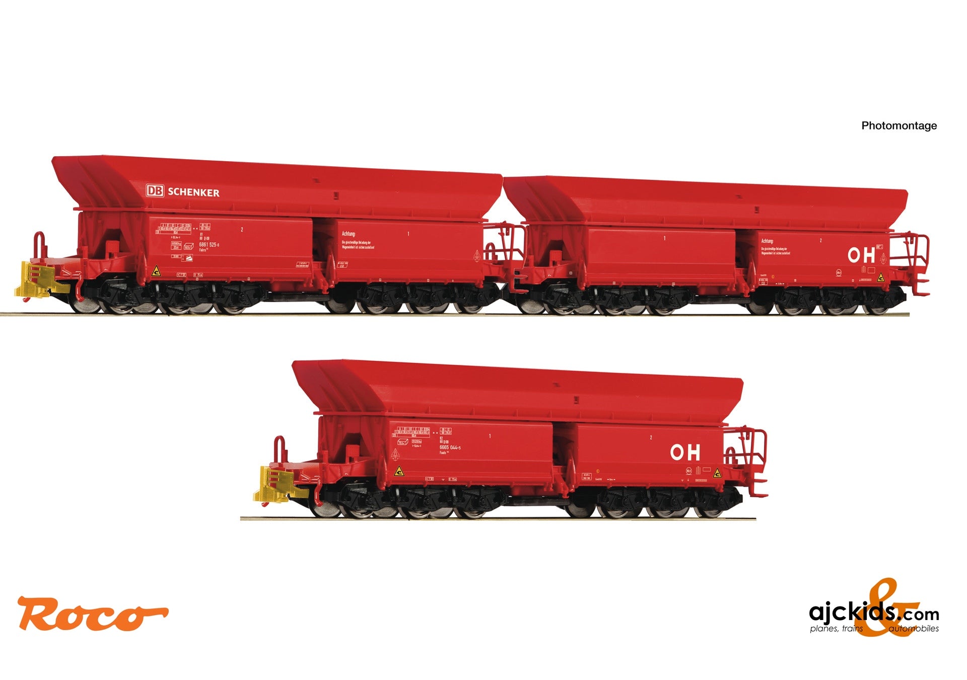 3 piece set (1): Ore wagons, DB AG