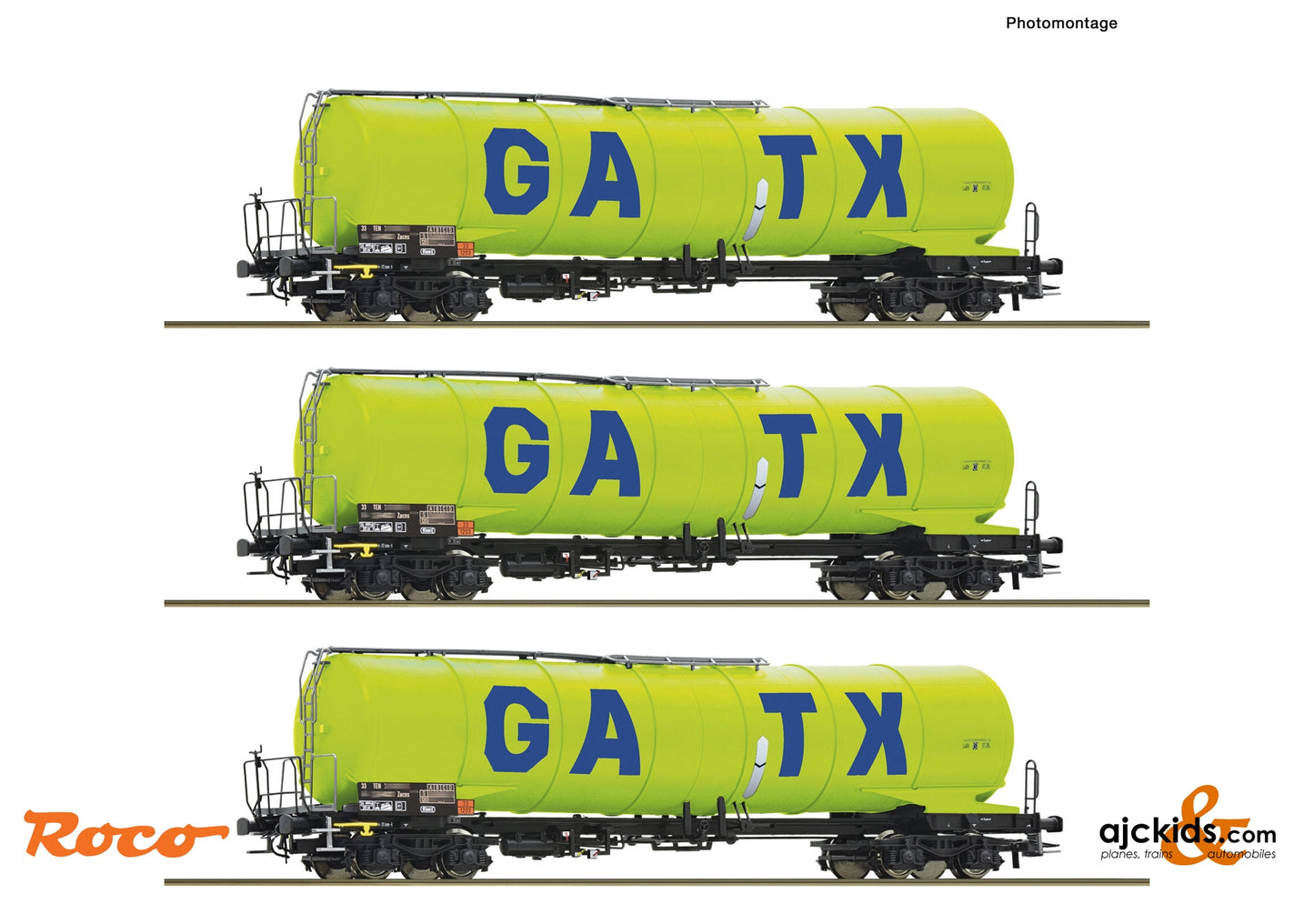 3 piece set: Tank wagons, GATX