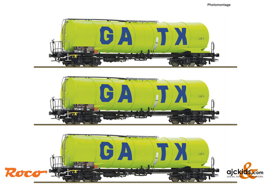 3 piece set: Tank wagons, GATX