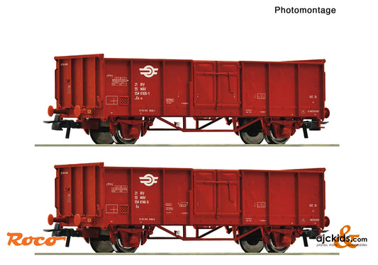 2 piece set: Open goods wagons, MAV