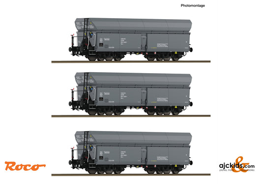 3 piece set: Self-unloading hopper wagons, PKP