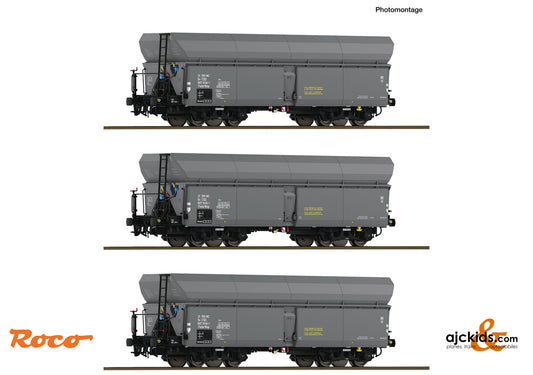3 piece set: Self-unloading hopper wagons, CSD