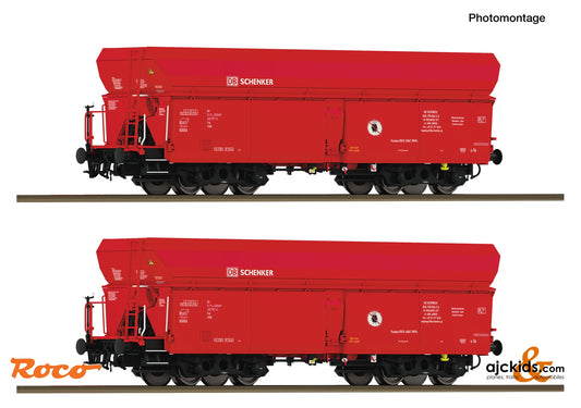 2 piece set: Self-unloading hopper wagons, DB Schenker