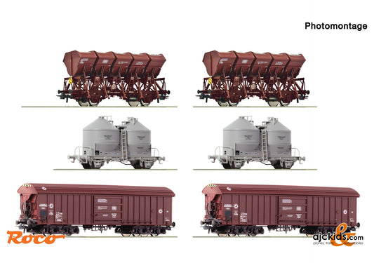 6 piece display: open cars, DB