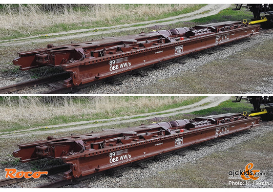 2 piece set: narrow gauge transporter wagon, ÖBB
