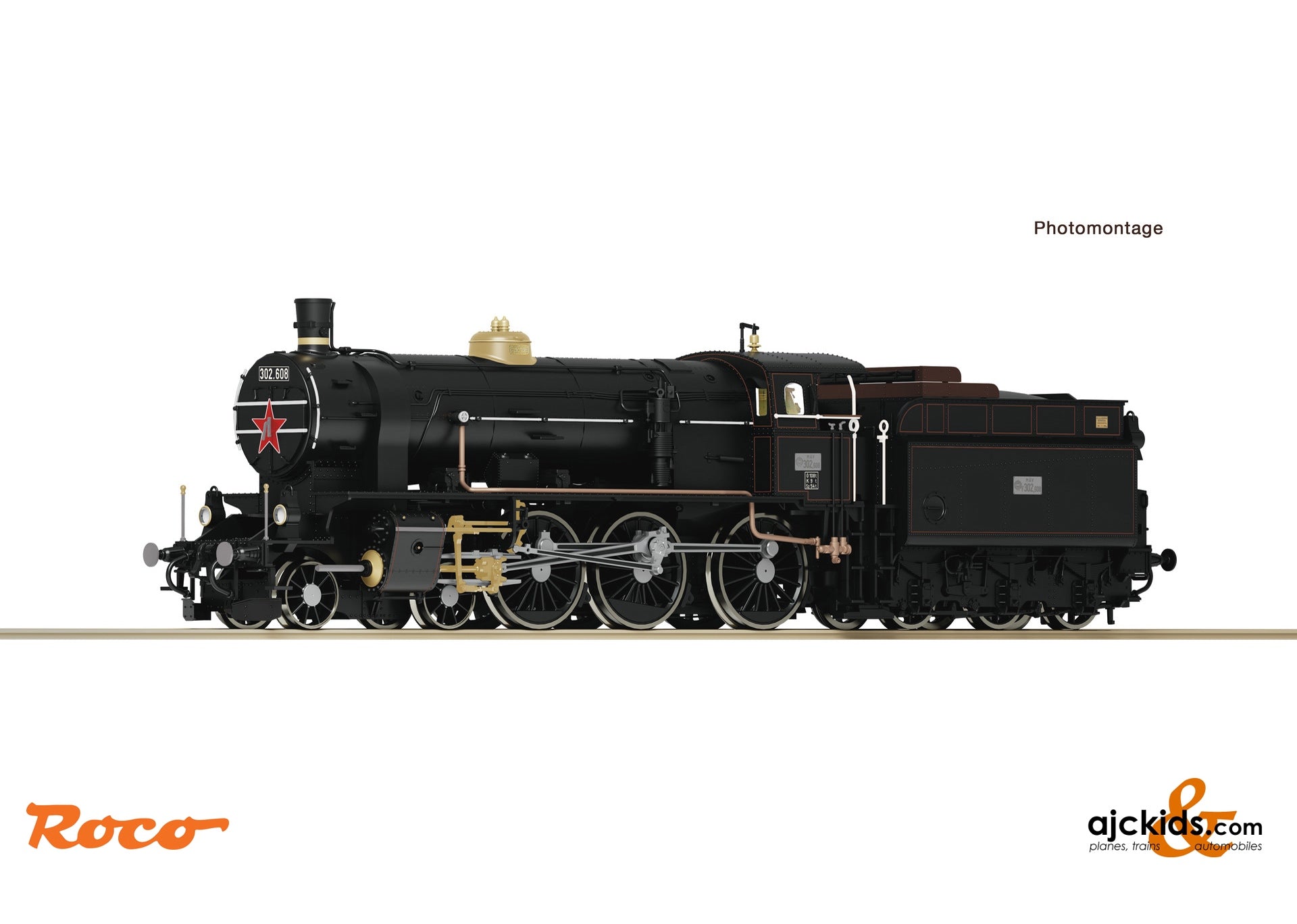 Roco 7100025 Steam locomotive 302.608, MAV – Ajckids